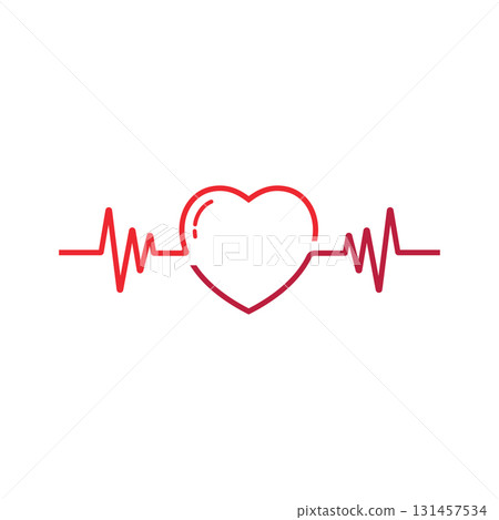 art design health medical heartbeat pulse 131457534