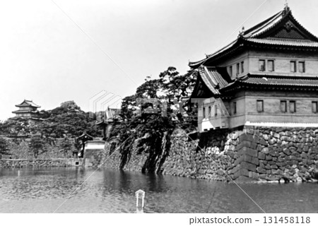 老照片，1956年，東京，皇宮外苑，辰巳塔 131458118