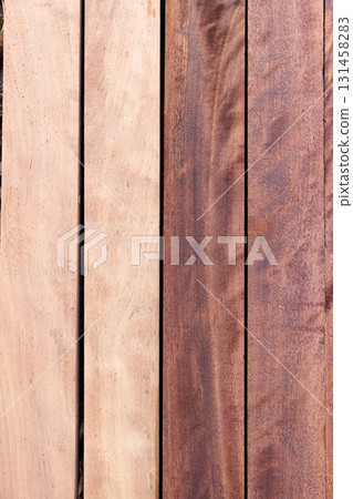 Wood material and varnish painting in construction work. 131458283