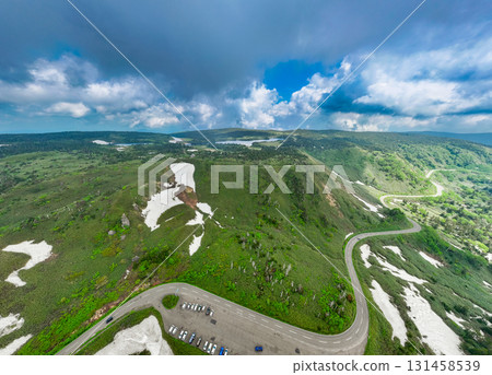 岩手縣八幡平阿斯皮特線夏季鳥瞰圖 岩手縣八幡平阿斯皮特線夏季鳥瞰圖 131458539