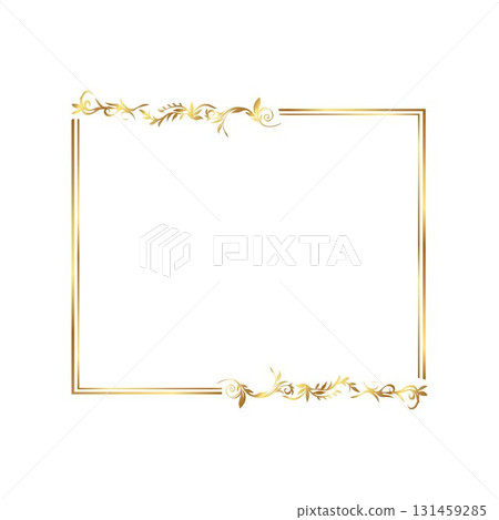 golden frame Elegant gold floral frame golden frame Elegant gold floral frame 131459285