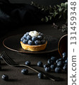 Blueberry tart 131459348