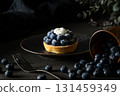 Blueberry tart 131459349