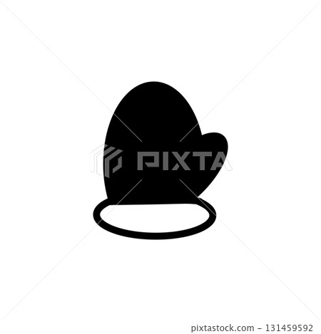 Winter gloves silhouette illustration (cold protection, Christmas, winter accessories) Winter gloves silhouette illustration (cold protection, Christmas, winter accessories) 131459592