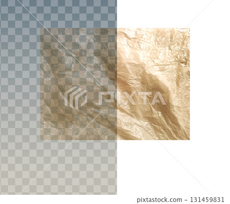 Golden Cellophane Texture Vector Background 131459831