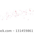 Sakura Petals Falling Vector Background For Romantic Spring Design 131459861