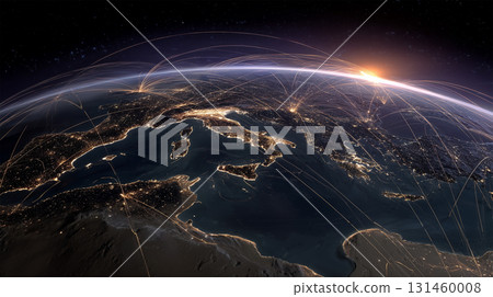 The dawn of the optical communication network connecting the Earth 131460008