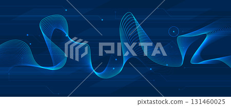 Abstract particles network and artificial intelligence background Abstract particles network and artificial intelligence background 131460025