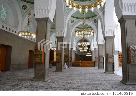 Inside the Quba Mosque in Medina, Saudi Arabia 131460519