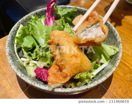 Fried mackerel 131460659