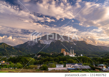 <Saitama Prefecture> Autumn in Chichibu, Terasaka Rice Terraces at Dusk 131460762
