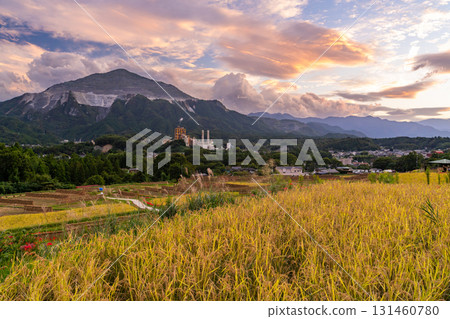 <Saitama Prefecture> Autumn in Chichibu, Terasaka Rice Terraces at Dusk <Saitama Prefecture> Autumn in Chichibu, Terasaka Rice Terraces at Dusk 131460780