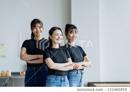 A young woman working in a cafe A young woman working in a cafe 131460958