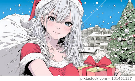 Female Santa Claus (Santa cosplayer) 131461137