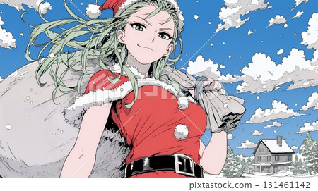 Female Santa Claus (Santa cosplayer) 131461142
