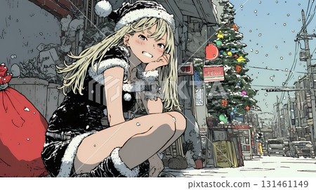 Female Santa Claus (Santa cosplayer) 131461149