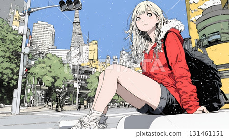 Female Santa Claus (Santa cosplayer) 131461151