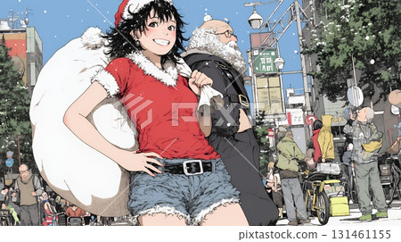 Female Santa Claus (Santa cosplayer) 131461155