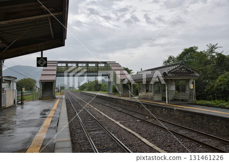 Tango Railway - View of Nishi-Maizuru from the Kurita Station platform 1 Tango Railway - View of Nishi-Maizuru from the Kurita Station platform 1 131461226