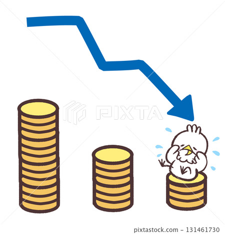 The ending of the story of the white bird who is in trouble because he is running out of money 131461730