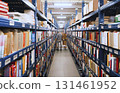 logistic warehouse. packing line in a logistics warehouse. conveyor belt in a modern production line 131461952