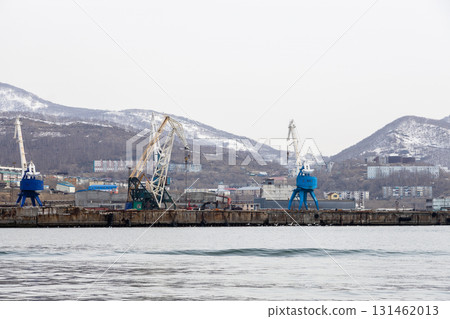 Petropavlovsk-Kamchatsky port from Avacha bay o Petropavlovsk-Kamchatsky port from Avacha bay o 131462013