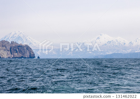 shore of Pacific ocean in Avacha bay on spring day shore of Pacific ocean in Avacha bay on spring day 131462022