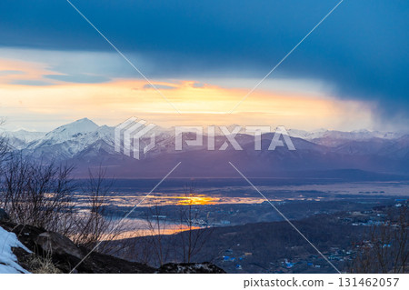 sunset at Avacha Bay and Petropavlovsk-Kamchatsky sunset at Avacha Bay and Petropavlovsk-Kamchatsky 131462057