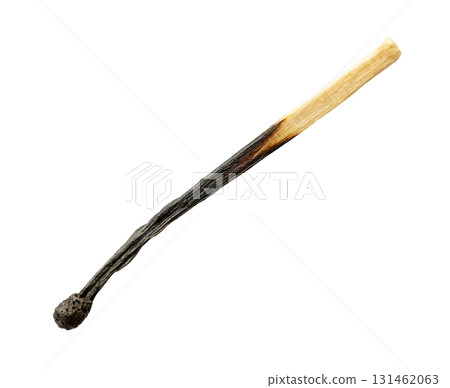 strongly burnt household wooden match cutout strongly burnt household wooden match cutout 131462063
