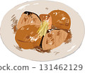 yellowtail radish illustration 131462129