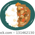 Homemade curry illustration 131462130