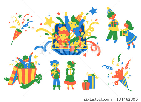 Fun gift boxes for kids Fun gift boxes for kids 131462309