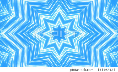 由藍色射線組成的徑向幾何圖案 131462481