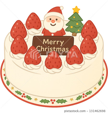 簡單的聖誕蛋糕插畫 131462698