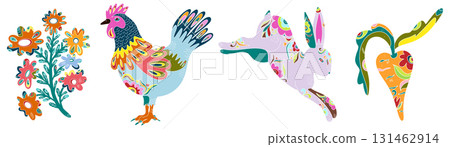 colorful birds isolated on white colorful birds isolated on white 131462914