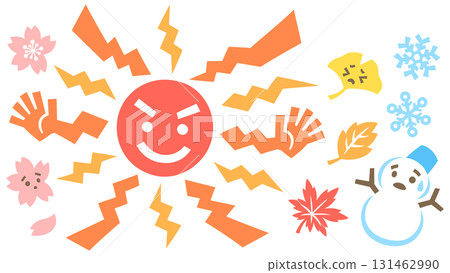 Illustration of the prolonged summer 131462990