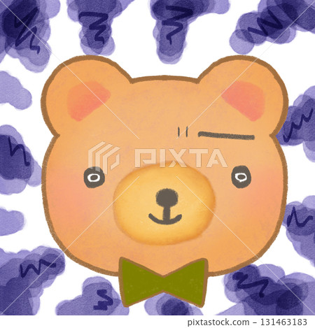 Mysterious bear illustration 131463183