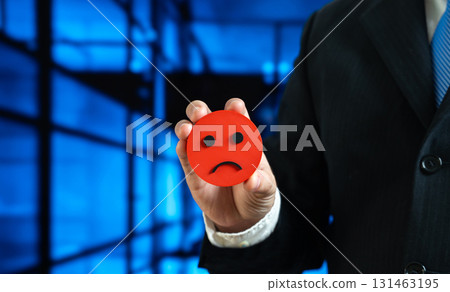 Negative review. Poor feedback, low quality, and poor service. Dissatisfaction and low business expectations. Useful for e-commerce, marketing, customer service, improvement strategies. 131463195