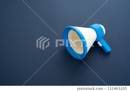Megaphone for announcements and news. Marketing campaigns, activism, or communication. Convey message to public. Making important announcements. Address the people with a message. Announce an event Megaphone for announcements and news. Marketing campaigns, activism, or communication. Convey message to public. Making important announcements. Address the people with a message. Announce an event 131463205