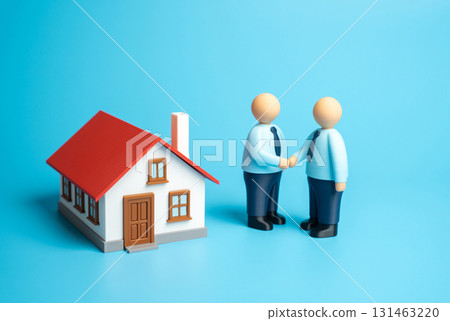 Negotiate financing. Business arrangement. Sign a contract and receive payment. Investments, banking, corporate deals, partnerships, and financial growth strategies. 131463220