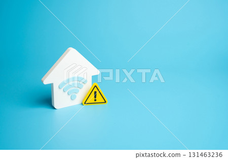 Wi-Fi issues. My home internet connection is intermittent. Concept for digital disruption, remote work problems, IT support, telecommunications, and everyday technology use. Wi-Fi issues. My home internet connection is intermittent. Concept for digital disruption, remote work problems, IT support, telecommunications, and everyday technology use. 131463236