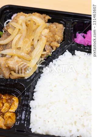 美味的豬肉薑烤午餐 131463607
