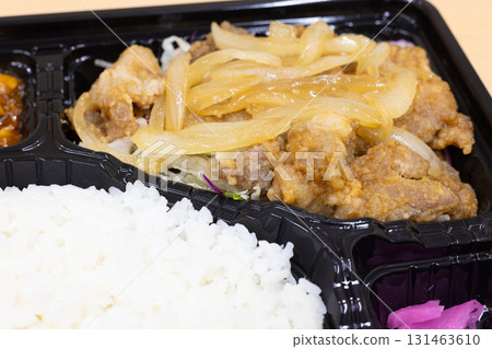 Delicious pork ginger-grilled lunch Delicious pork ginger-grilled lunch 131463610