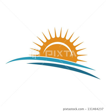 Sun logo icon illustration Sun logo icon illustration 131464237