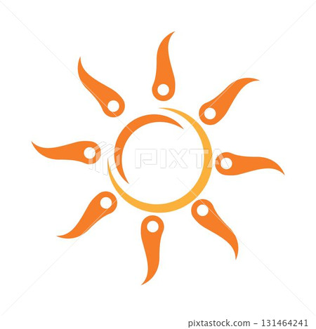 Sun logo icon illustration Sun logo icon illustration 131464241