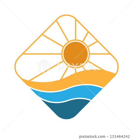 Sun logo icon illustration Sun logo icon illustration 131464242