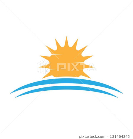 Sun logo icon illustration Sun logo icon illustration 131464245