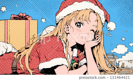 Female Santa Claus (Santa cosplayer) 131464421