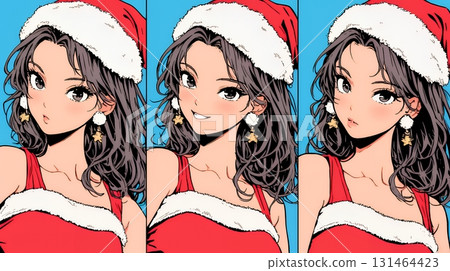 Female Santa Claus (Santa cosplayer) 131464423