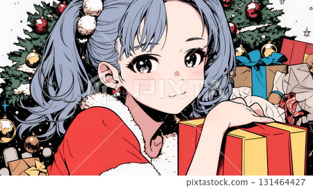 Female Santa Claus (Santa cosplayer) 131464427